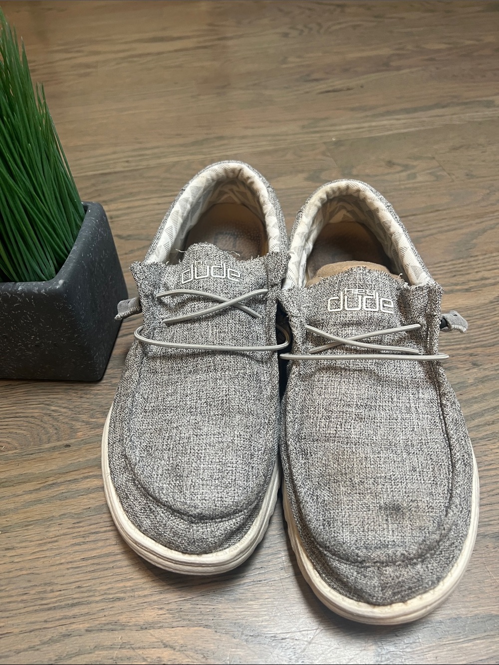 Hey Dude Men's Slip-On Loafers in Heather Gray